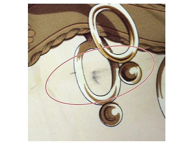 Hermès Lenço Hermes Carre 90 Lift Profile Caqui Mostarda - vista 8