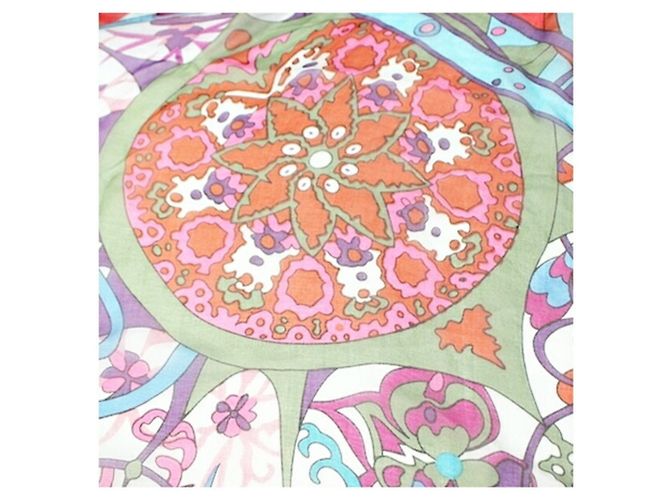 Hermès Hermes Silk Large Scarf Multiple colors Light blue - view 7