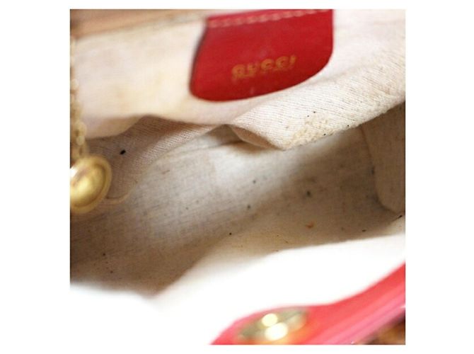 Borsa a tracolla Gucci Bamboo Rosso Crudo - vista 11