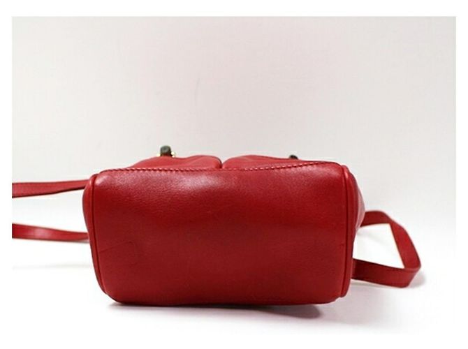 Borsa a tracolla Gucci Bamboo Rosso Crudo - vista 5