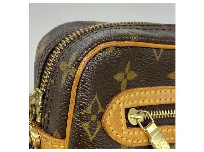 Sac Pochette Louis Vuitton Monogram Marly Dragonne GM Marron - vue 6