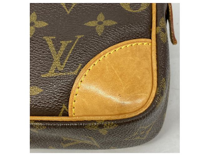 Sac Pochette Louis Vuitton Monogram Marly Dragonne GM Marron - vue 7
