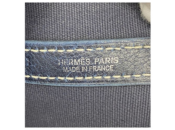 Hermès Hermes Garden PM Tote Bag Marineblau - Ansicht 5