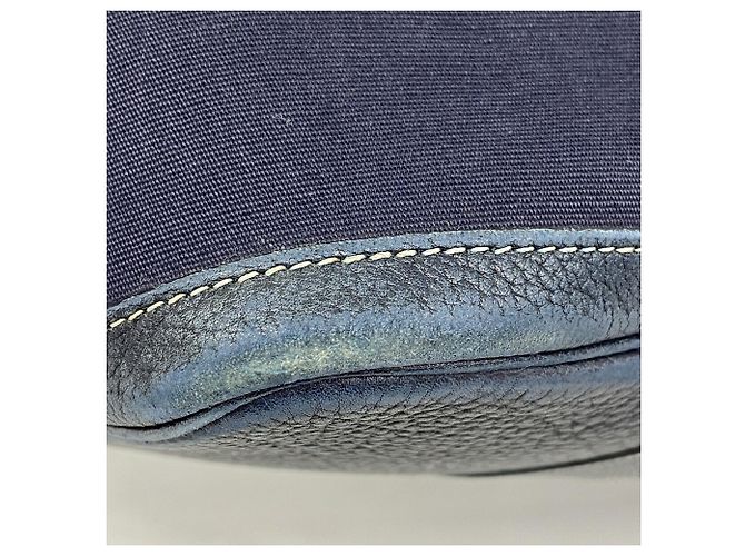 Hermès Hermes Garden PM Tote Bag Marineblau - Ansicht 7