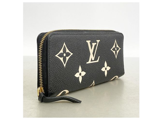 Louis Vuitton Monogram Empreinte Bicolor Langbeutel Schwarz Beige - Ansicht 2