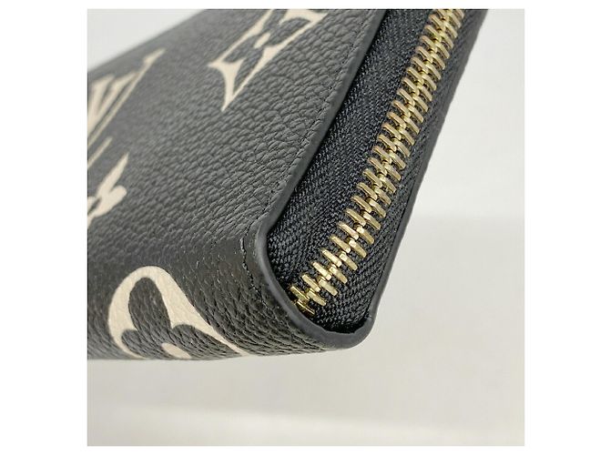 Louis Vuitton Monogram Empreinte Bicolor Langbeutel Schwarz Beige - Ansicht 5