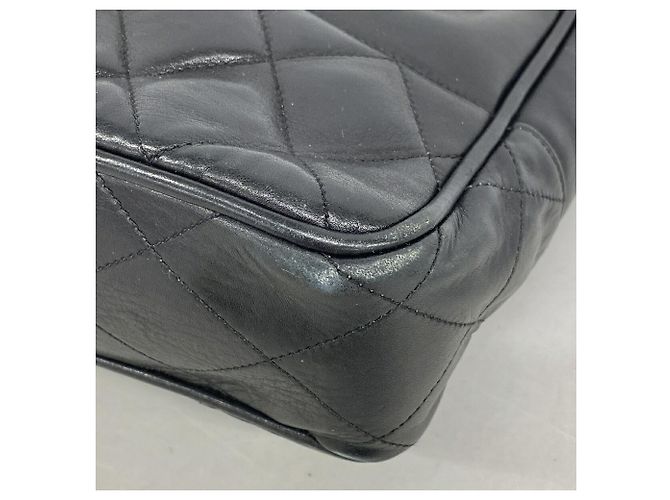 Chanel Matelassé Lammleder Chain Tote Bag Schwarz - Ansicht 7