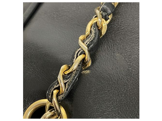 Chanel Matelassé Lammleder Chain Tote Bag Schwarz - Ansicht 9