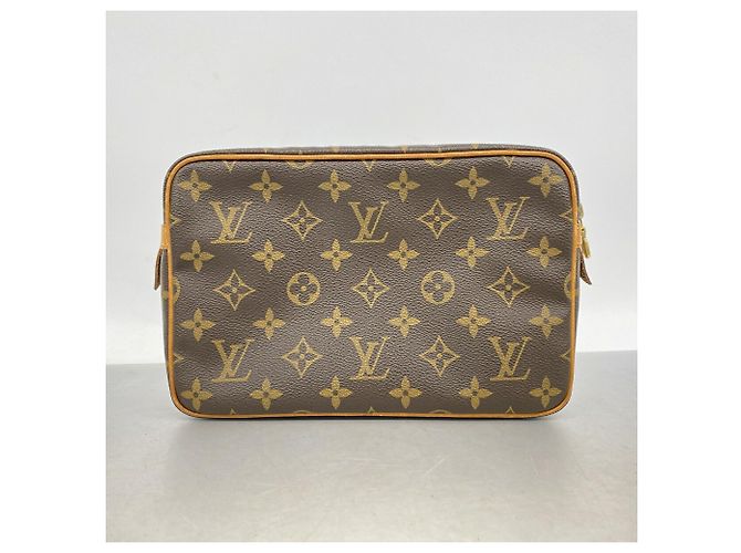 Sac pochette Louis Vuitton Monogram Compiegne 23 Marron - vue 11