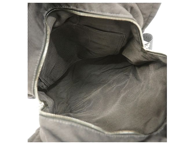 Hermès Zaino Hermes in nylon grigio Marrone - vista 4
