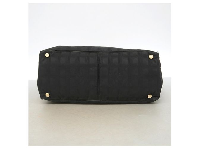 Borsa Tote Chanel New Travel in nylon Nero - vista 3