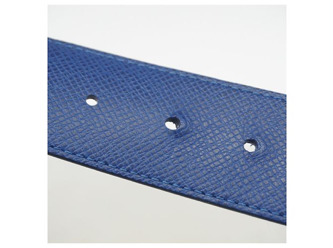 Cintura Standard Louis Vuitton Monogram Taiga Blu - vista 5