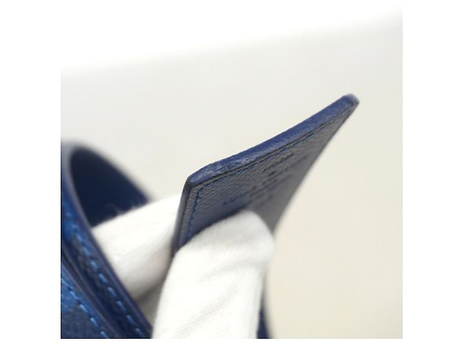 Cintura Standard Louis Vuitton Monogram Taiga Blu - vista 6