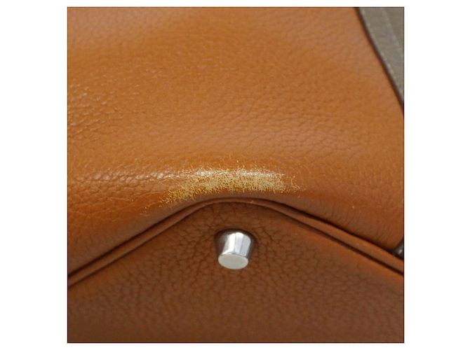 Hermès Bolso Hermes Picotin Lock Casaque PM Dorado Gris pardo - vista 10