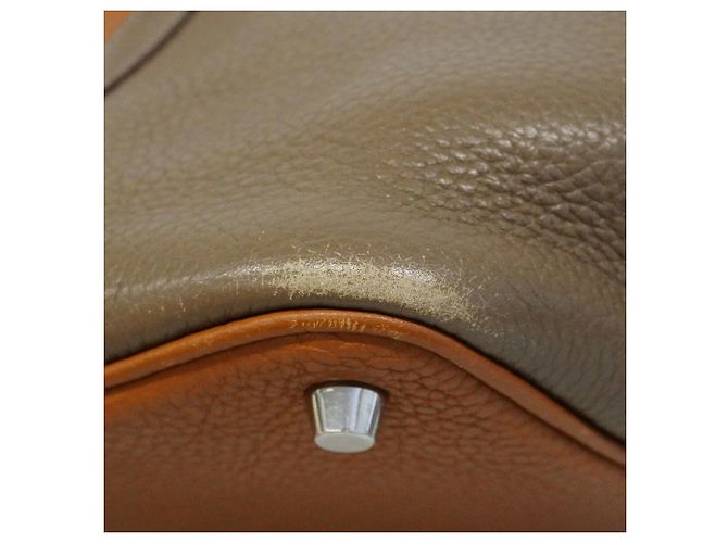 Hermès Bolso Hermes Picotin Lock Casaque PM Dorado Gris pardo - vista 6