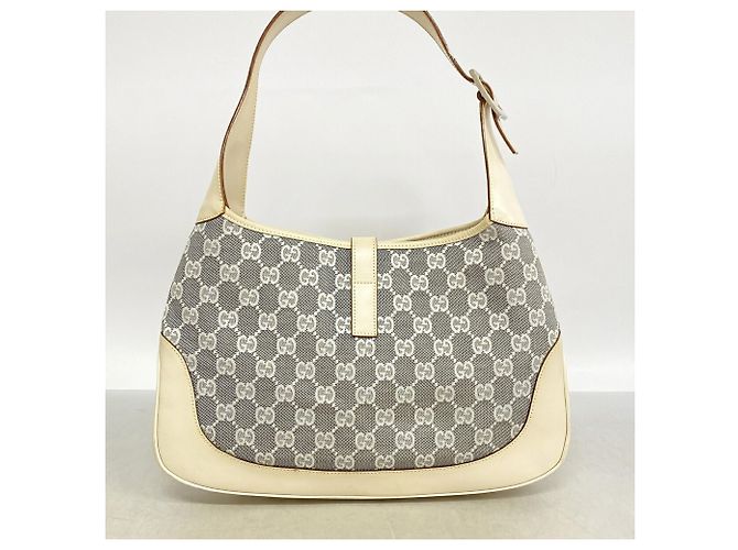 Borsa a tracolla Gucci GG Canvas Jackie Marrone Crudo - vista 10