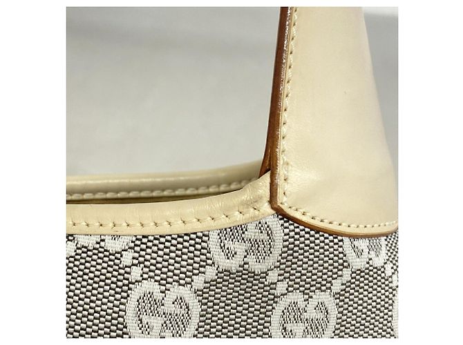 Borsa a tracolla Gucci GG Canvas Jackie Marrone Crudo - vista 7