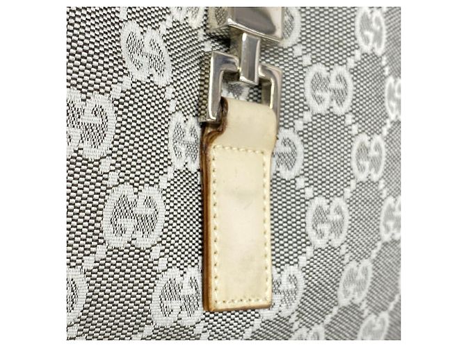 Borsa a tracolla Gucci GG Canvas Jackie Marrone Crudo - vista 9