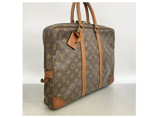Sac Louis Vuitton Monogram Portedocuments Voyage Marron - vue 2