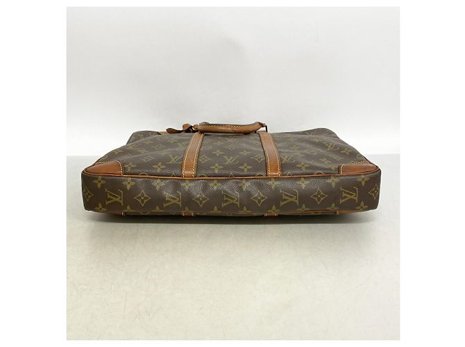 Sac Louis Vuitton Monogram Portedocuments Voyage Marron - vue 3