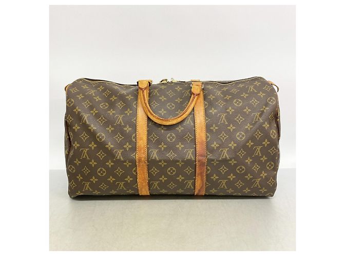 Louis Vuitton Boston Monogram Keepall 50 Marrom - vista 11