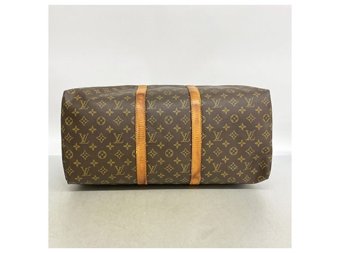 Louis Vuitton Boston Monogram Keepall 50 Marrom - vista 3