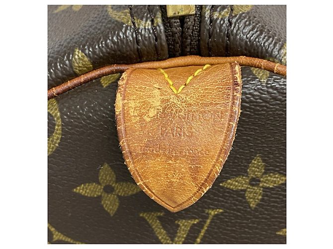 Louis Vuitton Boston Monogram Keepall 50 Marrom - vista 5