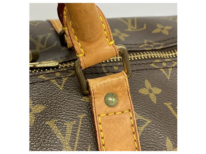 Louis Vuitton Boston Monogram Keepall 50 Marrom - vista 9