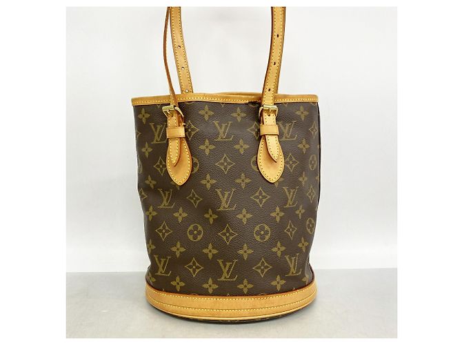 Louis Vuitton Monogram Petite Bucket Tote Bag Braun - Ansicht 10