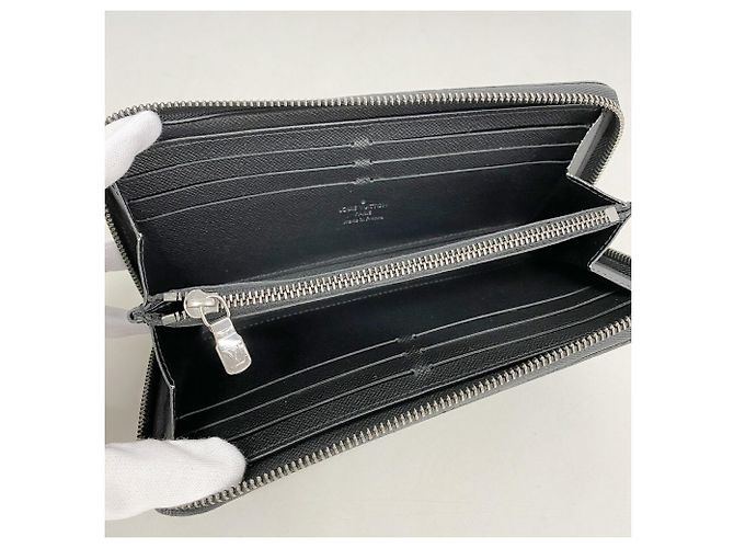 Portafoglio Zippy Louis Vuitton Monogram Eclipse Nero - vista 3