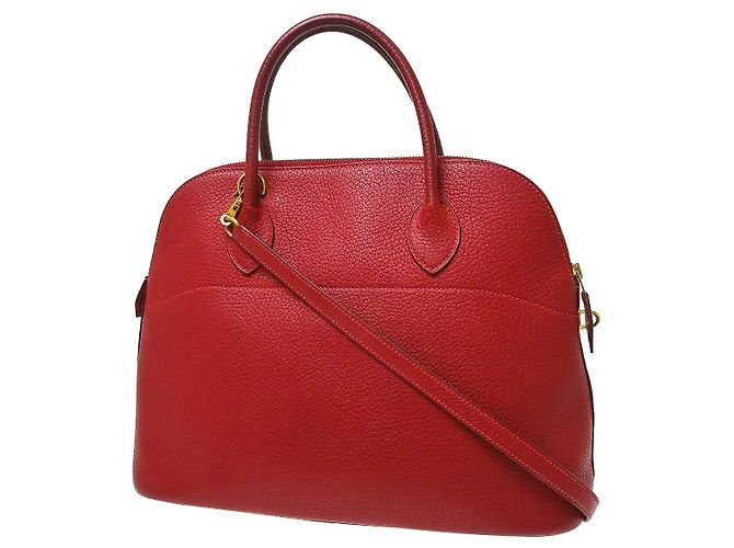 Hermès Hermes Bolide Clemence 35 Vermelho - vista 2