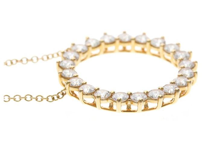 Pendente Open Circle Tiffany & Co. in oro rosa 18K con diamanti D'oro - vista 5
