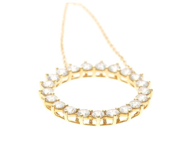 Pendente Open Circle Tiffany & Co. in oro rosa 18K con diamanti D'oro - vista 6