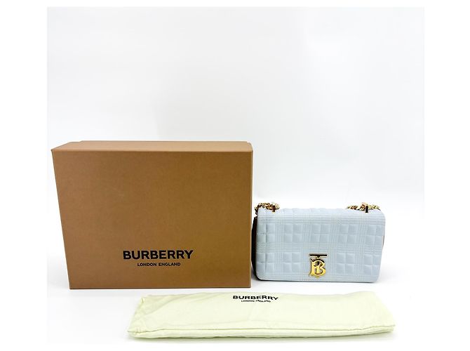 Burberry Lola Camera Quilted Leather Small Azul - vista 2