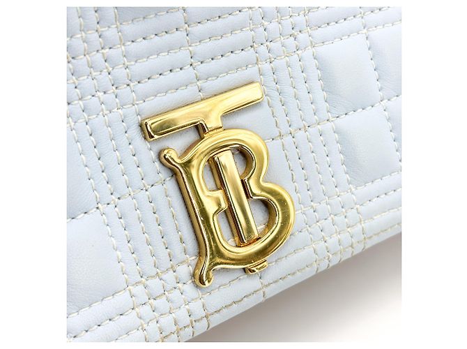 Burberry Lola Camera Quilted Leather Small Azul - vista 7