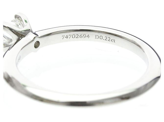 Cartier Solitaire 1895 Platina com Diamante RBC .22CT Prata - vista 7