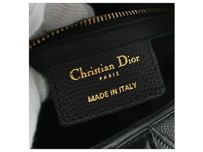 Christian Dior Saddle Leather Medium Schwarz - Ansicht 4