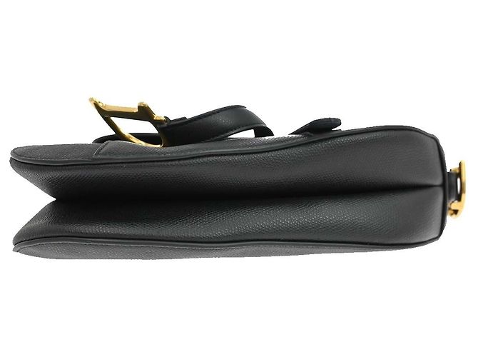 Christian Dior Saddle Leather Medium Schwarz - Ansicht 6