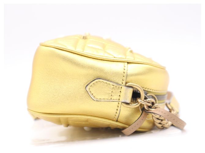 Gucci Pearly GG Marmont Embellished Matelasse Leather Small D'oro - vista 5