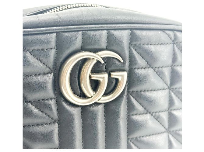 Gucci GG Marmont Matelassé Leather Mini Nero - vista 6
