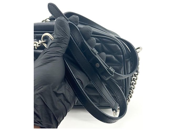 Gucci GG Marmont Matelassé Leather Mini Nero - vista 7