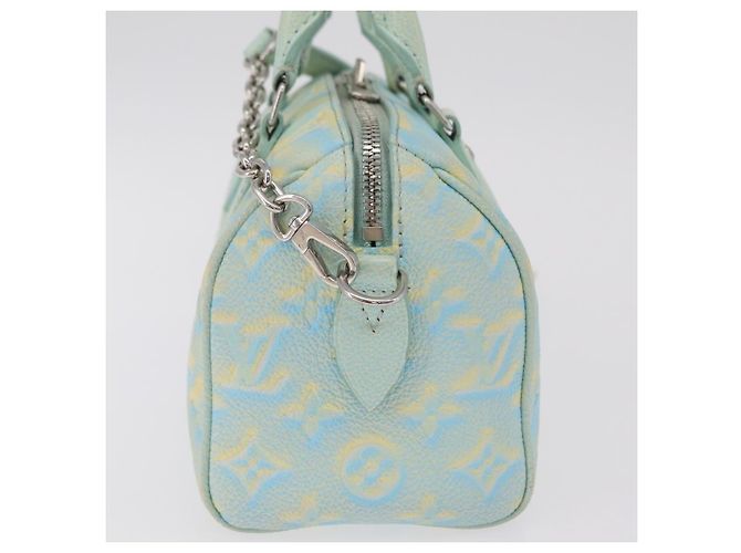 Louis Vuitton Speedy Bandouliere Stardust Monogram Empreinte Leather 20 Verde - vista 3