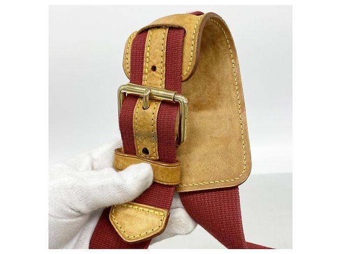 Borsa a tracolla Louis Vuitton Monogram Denim Porte et Polraye MM Blu - vista 11