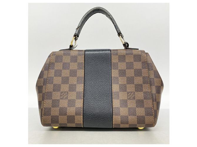 Borsa Louis Vuitton Damier Bond Street BB Nero Damier ebene - vista 13