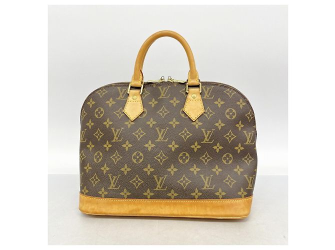 Sac à main Louis Vuitton Alma Monogram Marron - vue 10