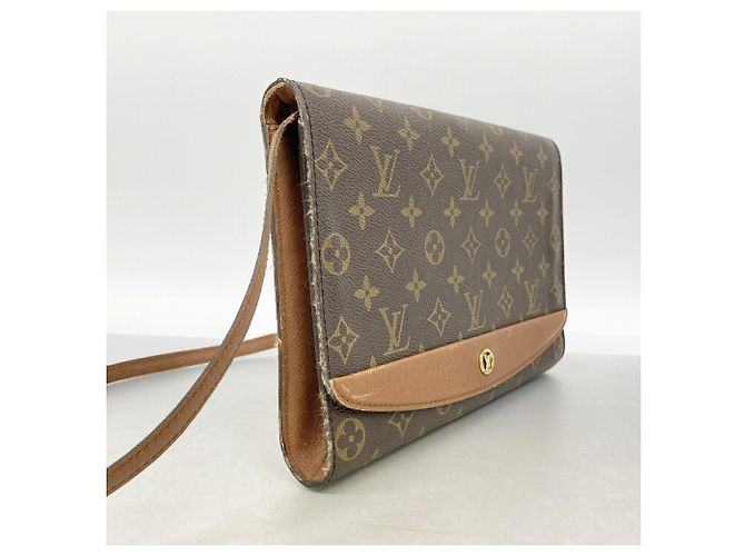 Bolso de hombro Louis Vuitton Monogram Bordeaux Castaño - vista 2