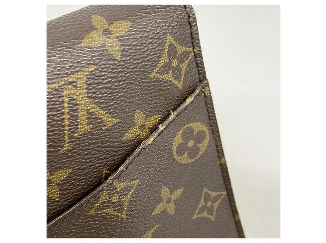 Bolso de hombro Louis Vuitton Monogram Bordeaux Castaño - vista 8