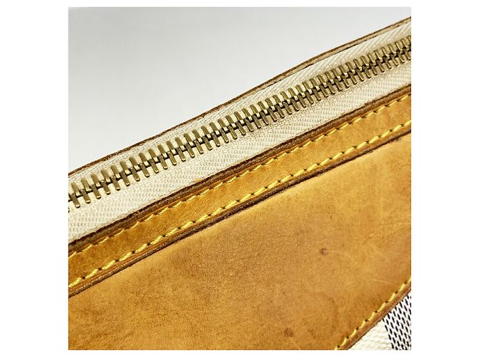 Borsa a tracolla Louis Vuitton Damier Azur Siracusa PM Bianco - vista 10