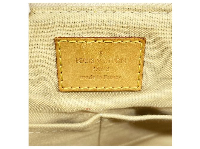 Borsa a tracolla Louis Vuitton Damier Azur Siracusa PM Bianco - vista 5