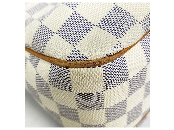 Borsa a tracolla Louis Vuitton Damier Azur Siracusa PM Bianco - vista 6